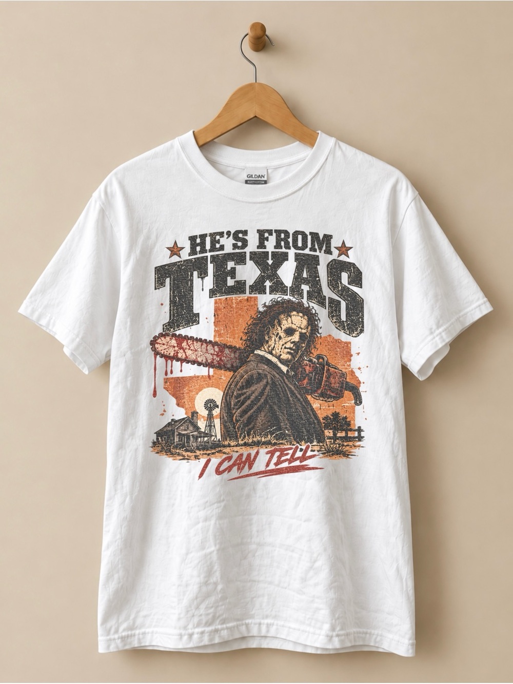 He's From Texas Tee Horror Movie Unisex T-shirt